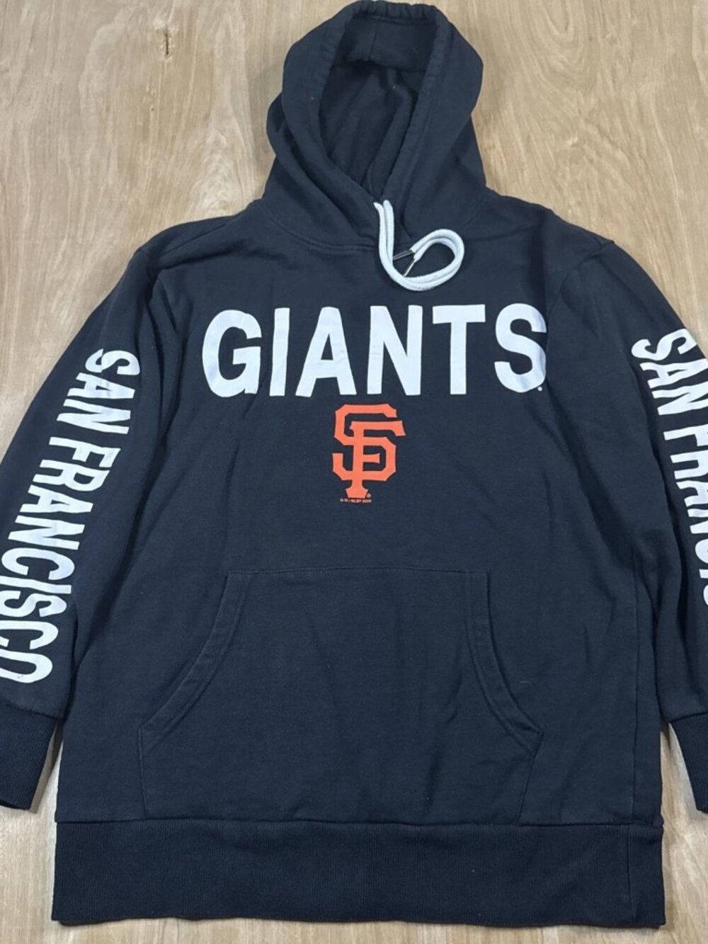 San Francisco Giants Hoodie Medium GIII Sports Carl Banks SF Logo Black Pullover